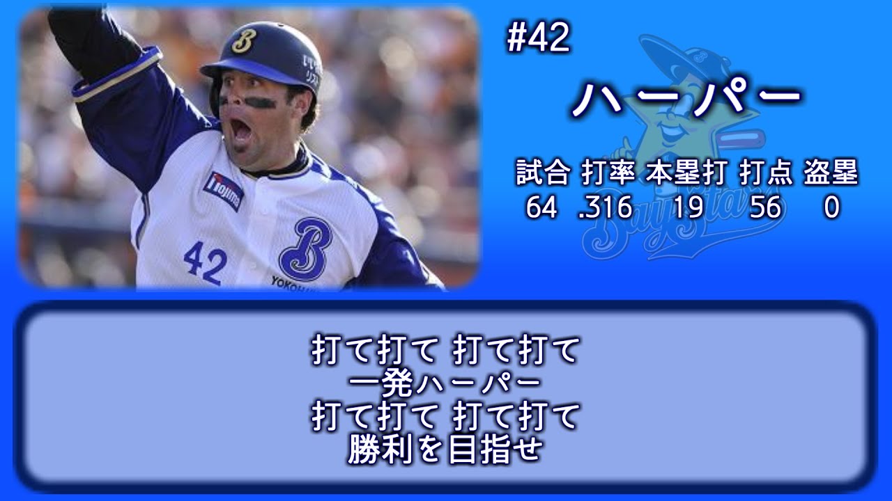 2010年 横浜ベイスターズ 選手別応援歌メドレー