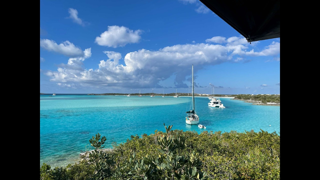 Warderick Wells!  Rays and Turtles! Spinnaker Sailing!