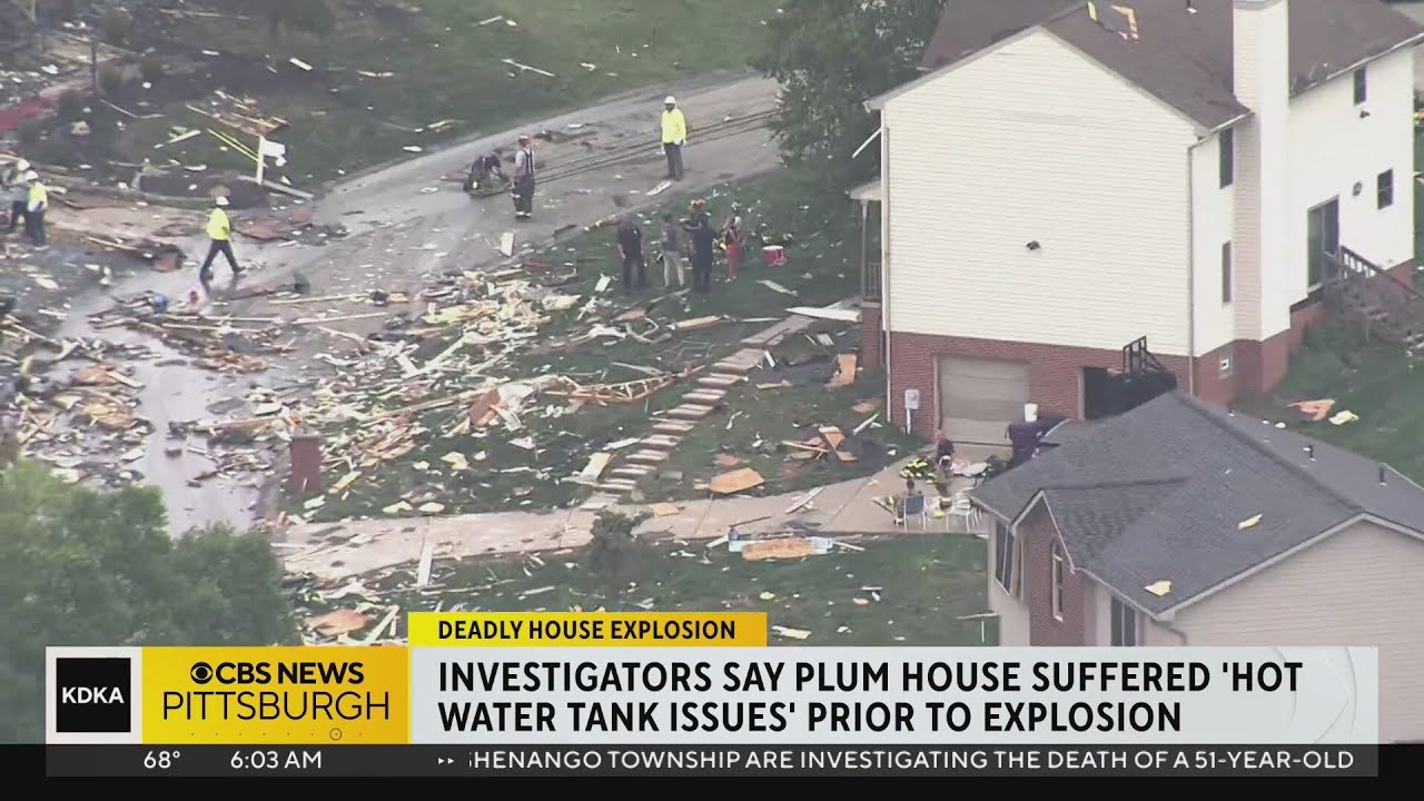 Investigators: Plum house suffered 'hot water tank issues' prior to explosion