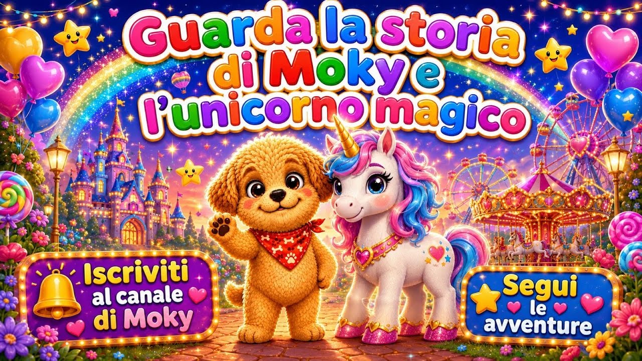 Moky e l’unicorno magico #fiabeperbambini #storieperbambini #filastrocche #unicorno 