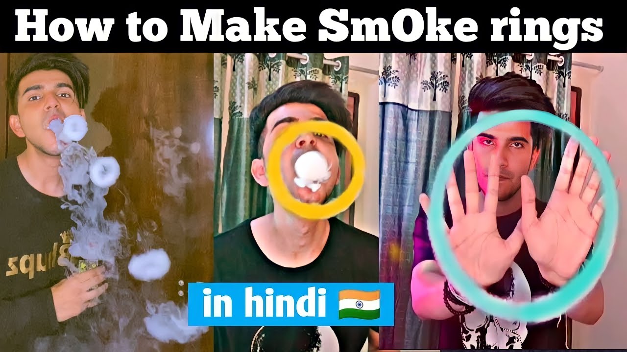 How to make smoke rings in hindi | hookah rings | vape tutorial | bgod