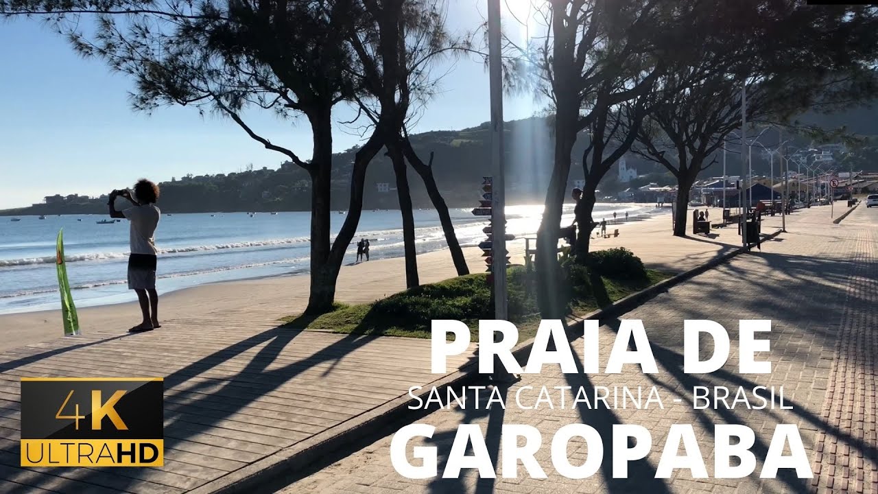 COMO É A PRAIA DE GAROPABA - SC | BRASIL 4K