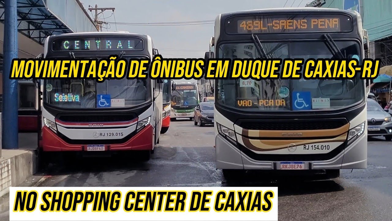 ✅️[ Shopping Center de Caxias ] Movimentação de Ônibus em Duque de Caxias-RJ