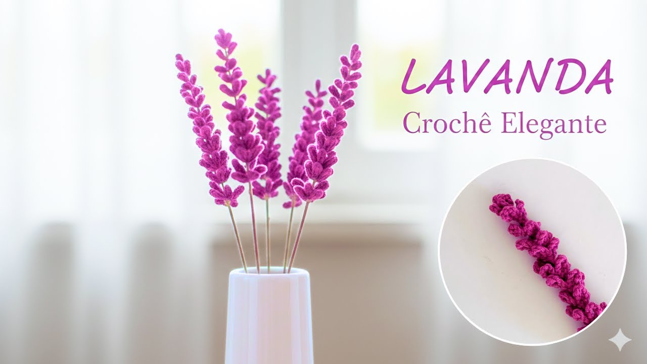 Como Fazer LAVANDA DE CROCHÊ: Ganhe Dinheiro com Sobras de Fio! 💜