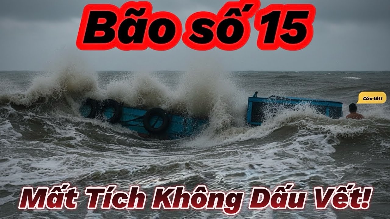 Bão Số 15 Ập Tới! Ghe Chìm Mất Tích Do Nước Lũ Chảy Siết Và Sóng Lớn Ở Cửa Biển La Gi. Trắng Tay!
