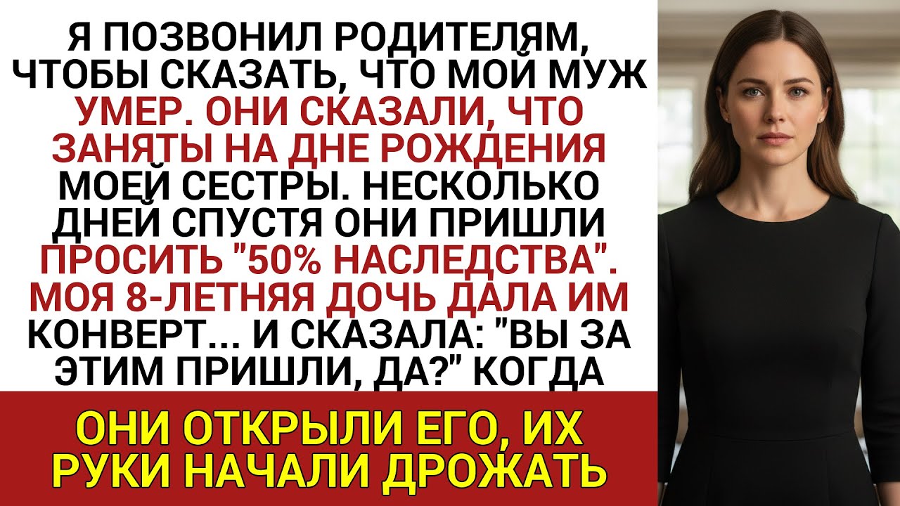 Я ПОЗВОНИЛ РОДИТЕЛЯМ, ЧТОБЫ СКАЗАТЬ, ЧТО МОЙ МУЖ УМЕР. ОНИ СКАЗАЛИ, ЧТО ЗАНЯТЫ НА ДНЕ РОЖДЕНИЯ МОЕЙ.