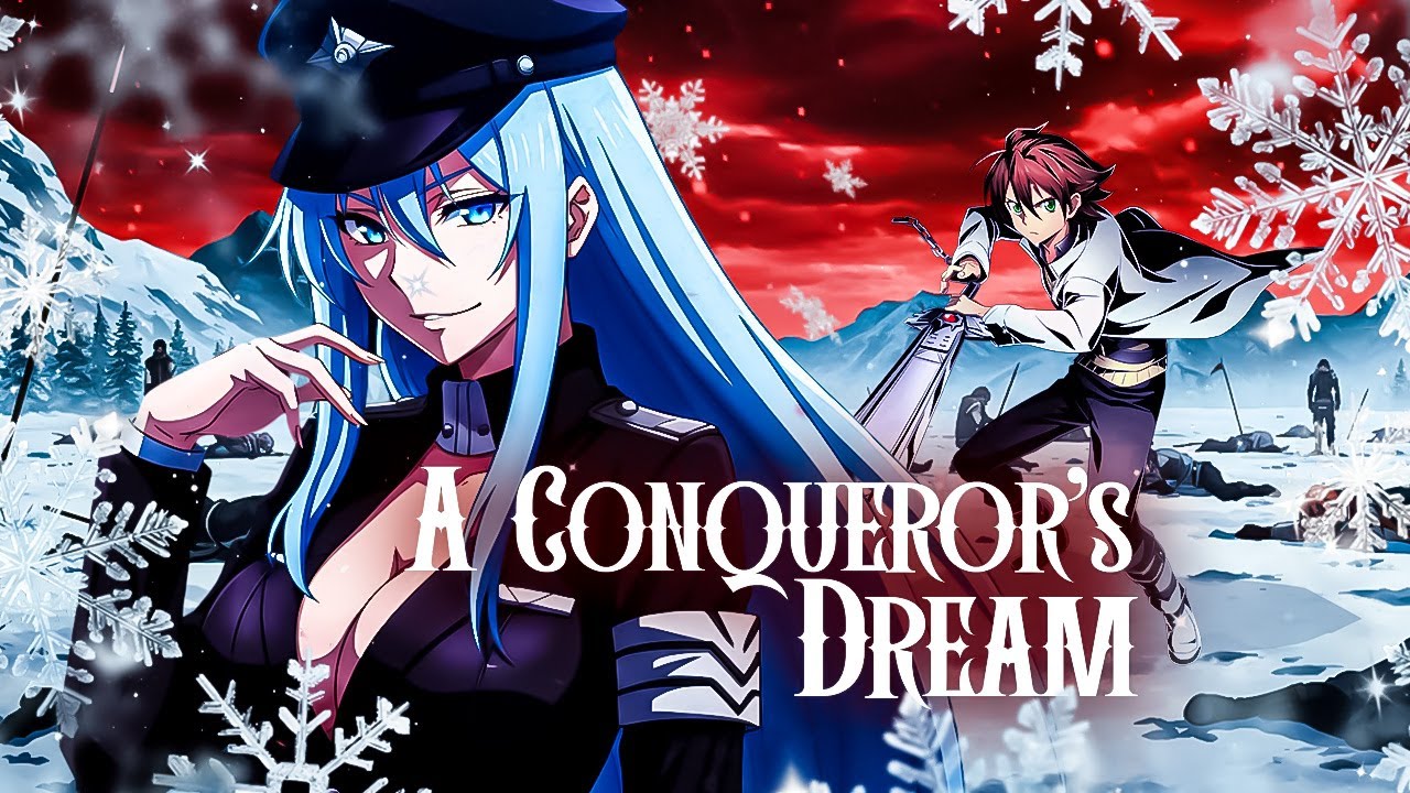 Nightcore - A Conqueror's Dream | Esdeath (Hard Rock/Gothic Rock) (Lyric Video)