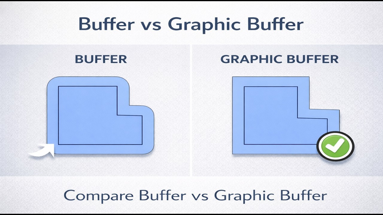 Buffer vs Graphic Buffer in ArcGIS Pro | What’s the Real Difference?