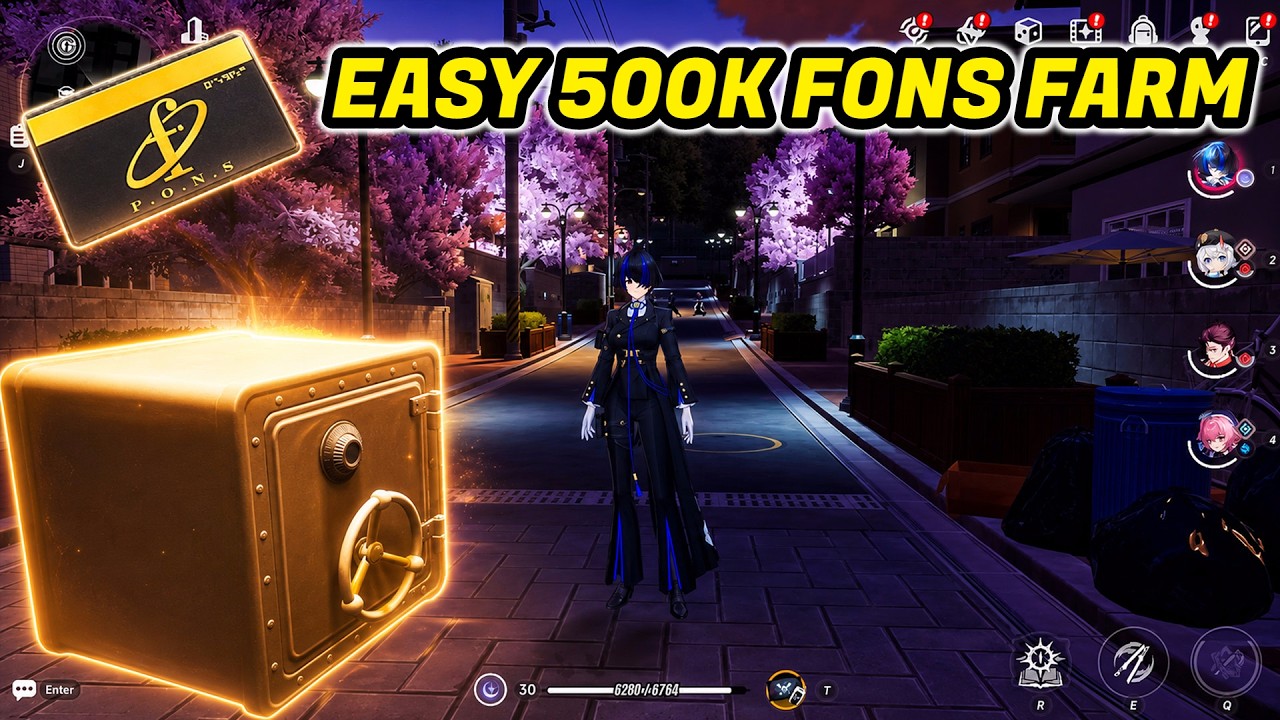NTE EASY 500K FONS FARM GUIDE! | Neverness To Everness Guide