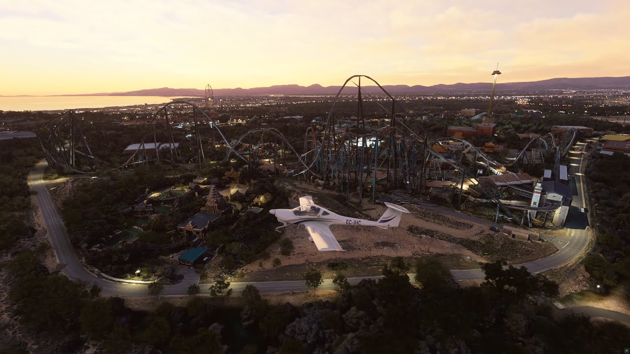 Tarragona, Port Aventura World and Reus in Microsoft Flight Simulator 2020 (Modded Sceneries)