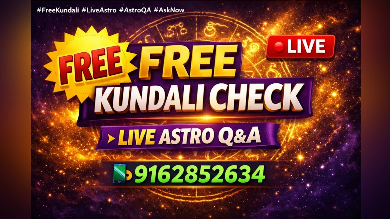 🔴 Free Kundali Analysis Live 🔮 | Guidance 💫 #FreeKundali #LiveAstrology #AstroQA #KundaliAnalysis