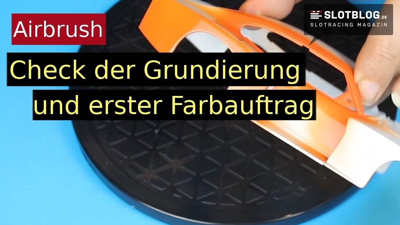 Airbrush Grundierung Teil 2 - Check der Grundierung und erster Farbauftrag