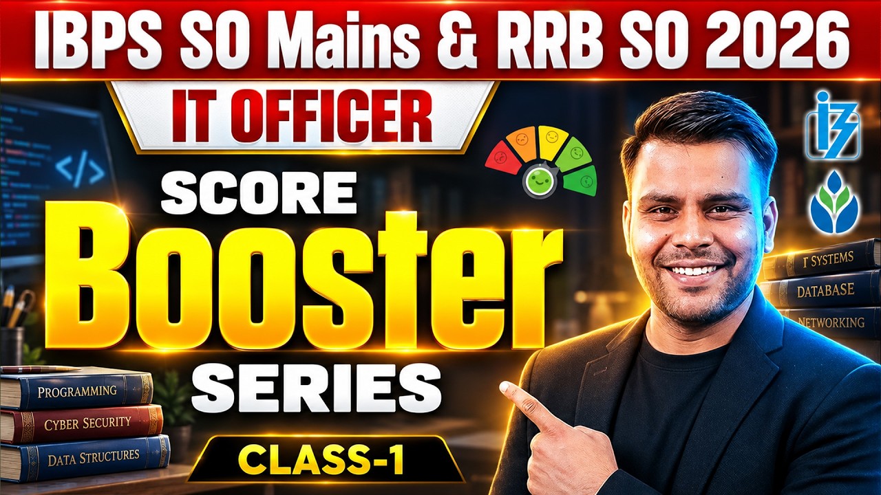 IBPS SO Mains & RRB SO 2026 |  IT Officer Score Booster Series #1 | By Vivek Pandey