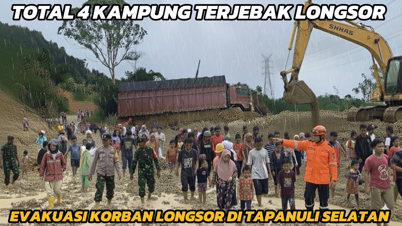 Evakuasi Korban Longsor Di Jalan Lintas Batu Jomba !! Sudah Tertahan 3 Hari Lama Nya !! 