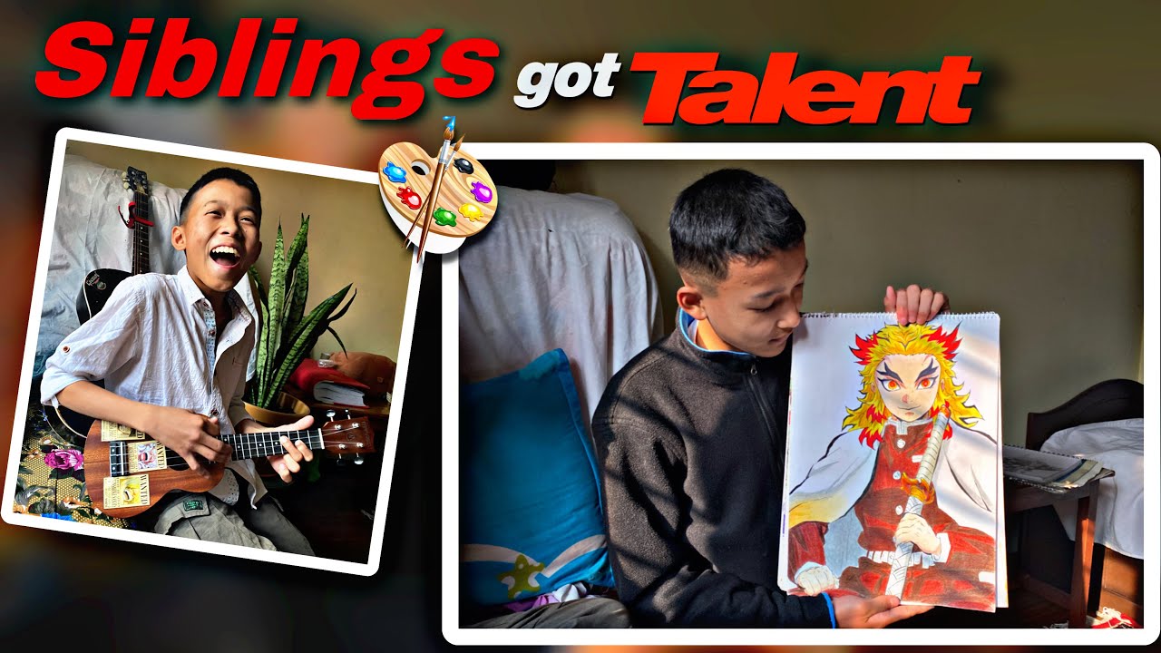 MEET MY TALENTED SIBLINGS//@ptkdrawz7731 & SANGAM TAMANG