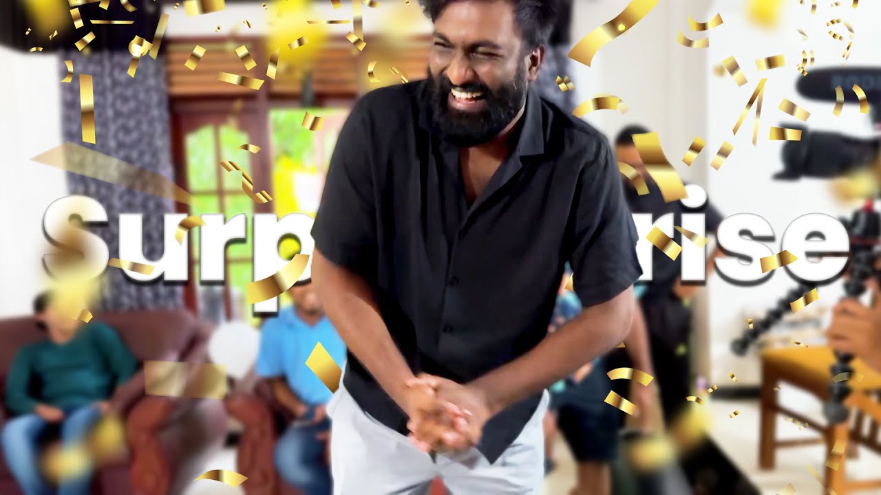 අයියට ⭐ තරු විසි වෙන්න දීපු surprise එක 🎁