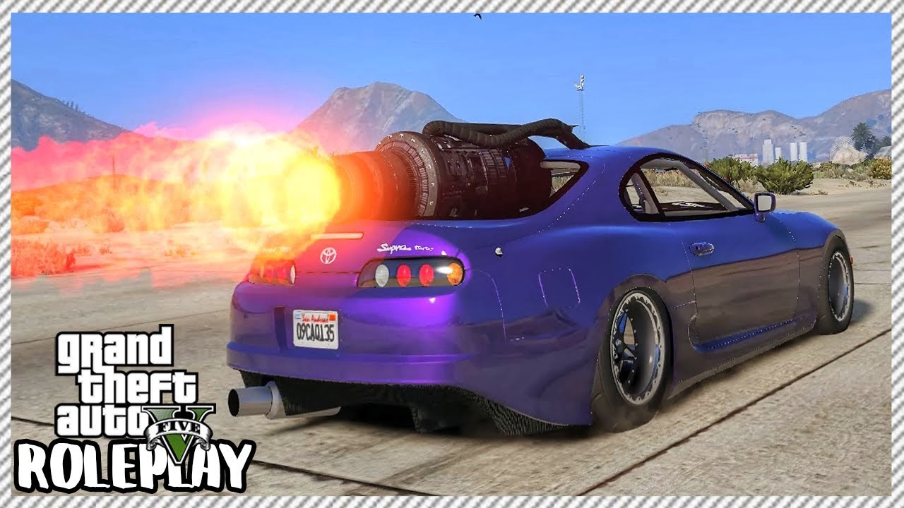 GTA 5 Roleplay - Jet Engine Drag Supra | RedlineRP #647