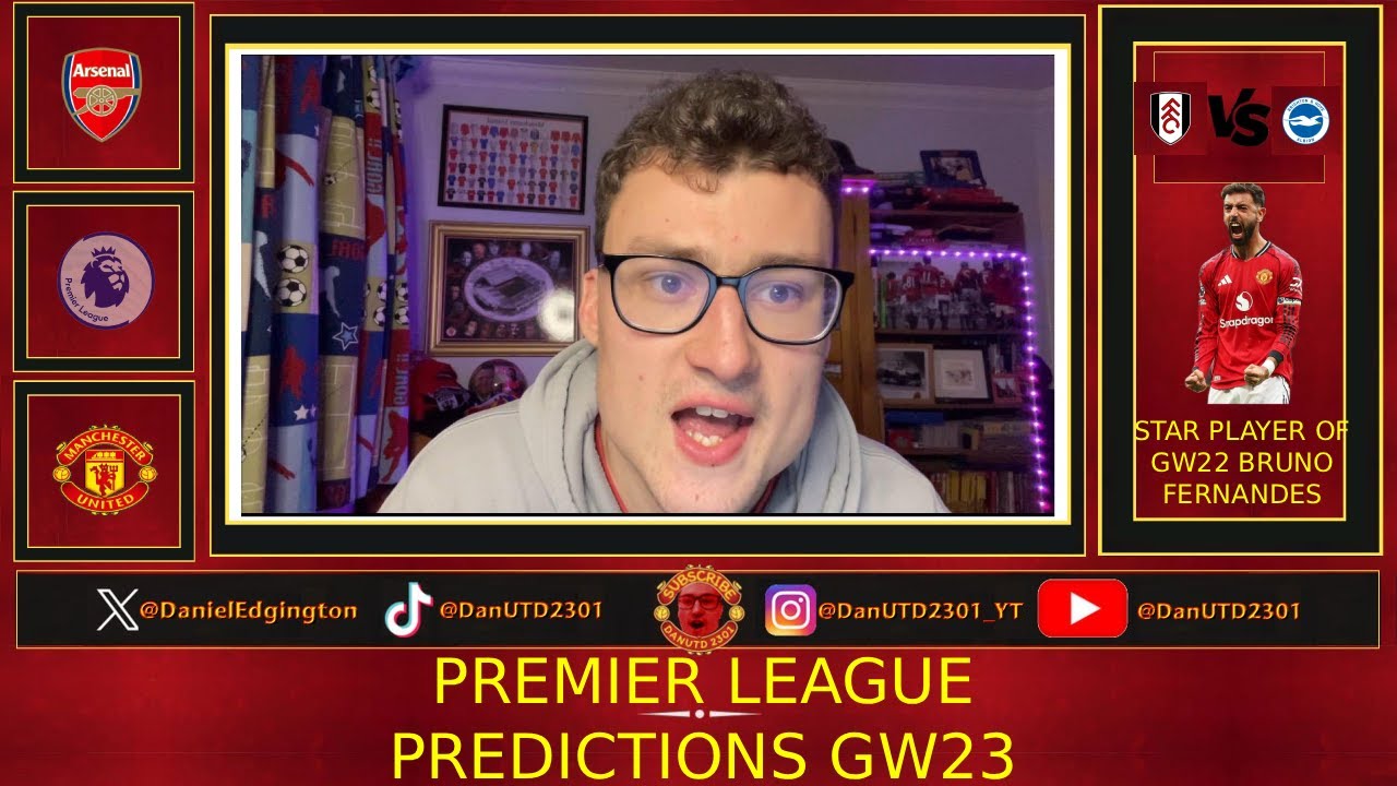 PREMIER LEAGUE PREDICTIONS GW23 VS@joshspurs1238 #football #manchesterunitedforever #premierleague