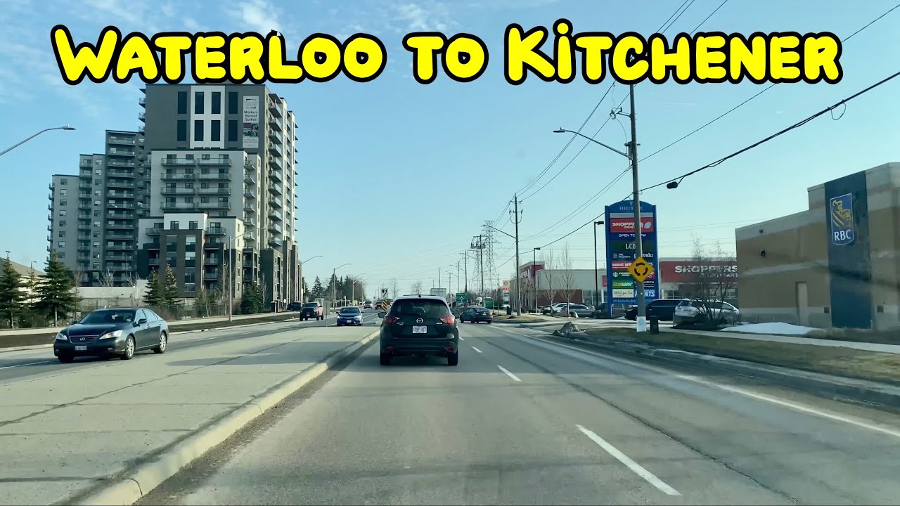 Waterloo to Kitchener on a Sunny Day of Winter | March 16, 2022
