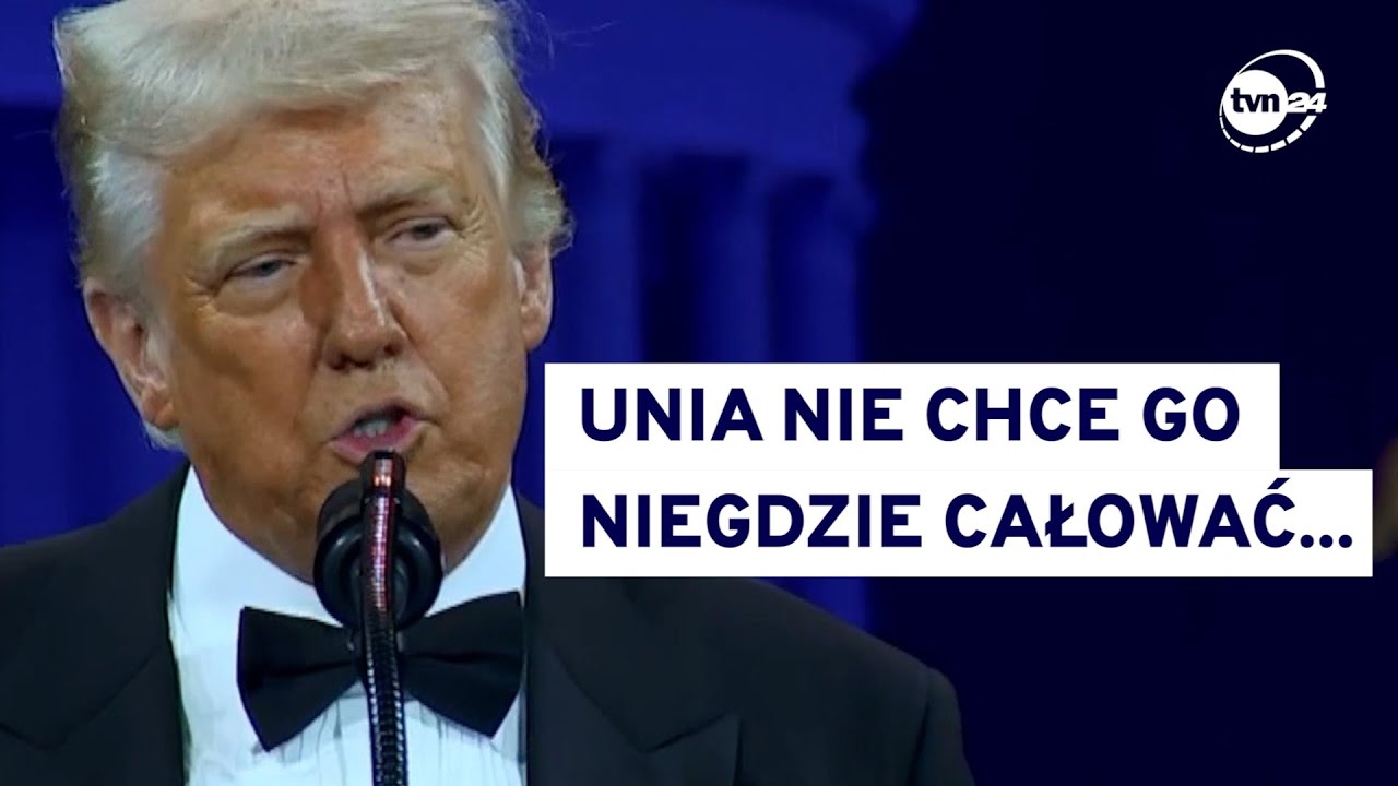 Trump obraża i się odgraża, UE i Chiny nakładają odwetowe cła. Korespondencja Marcina Wrony @TVN24
