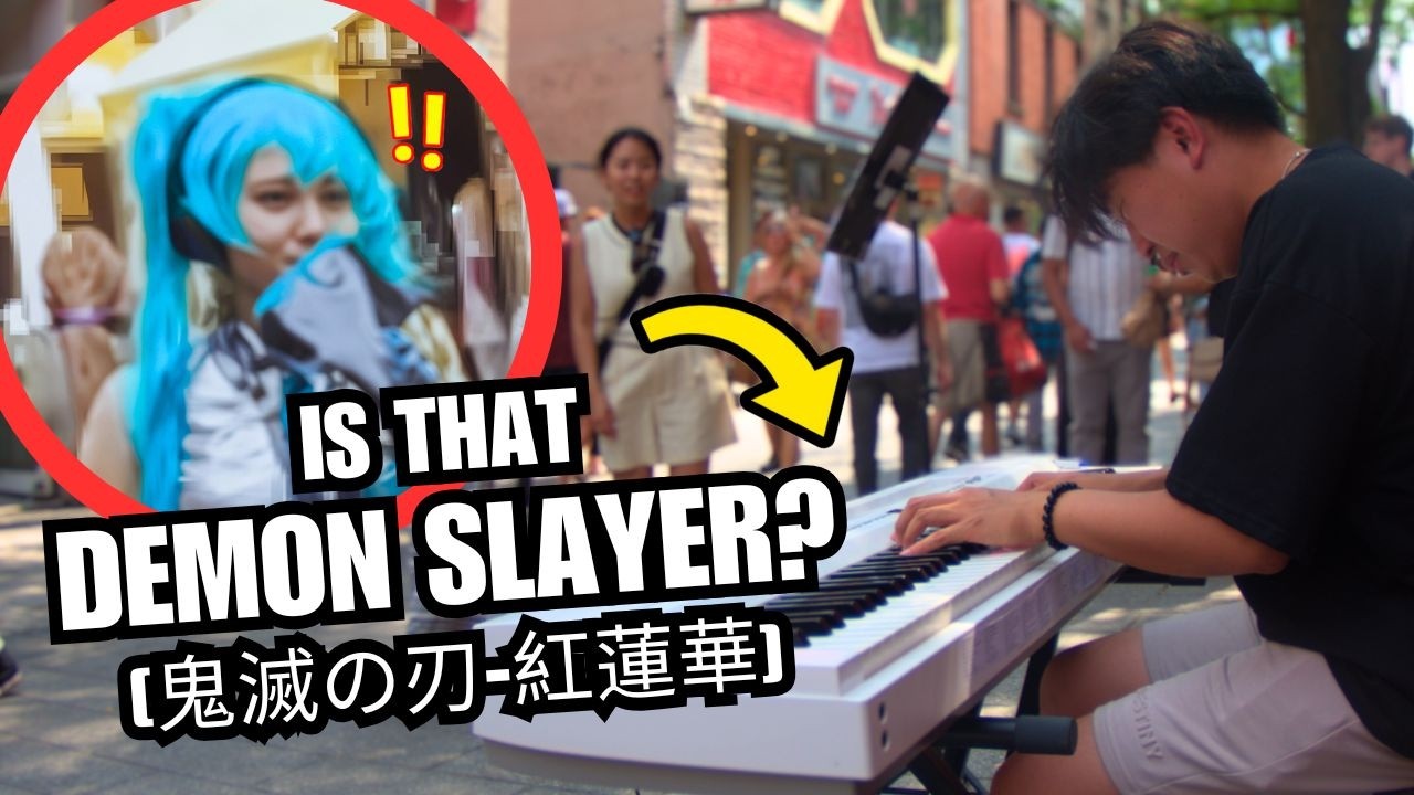 I Played The Top 50 Anime Piano Songs of All Time in Public - 40,000 Subs Special