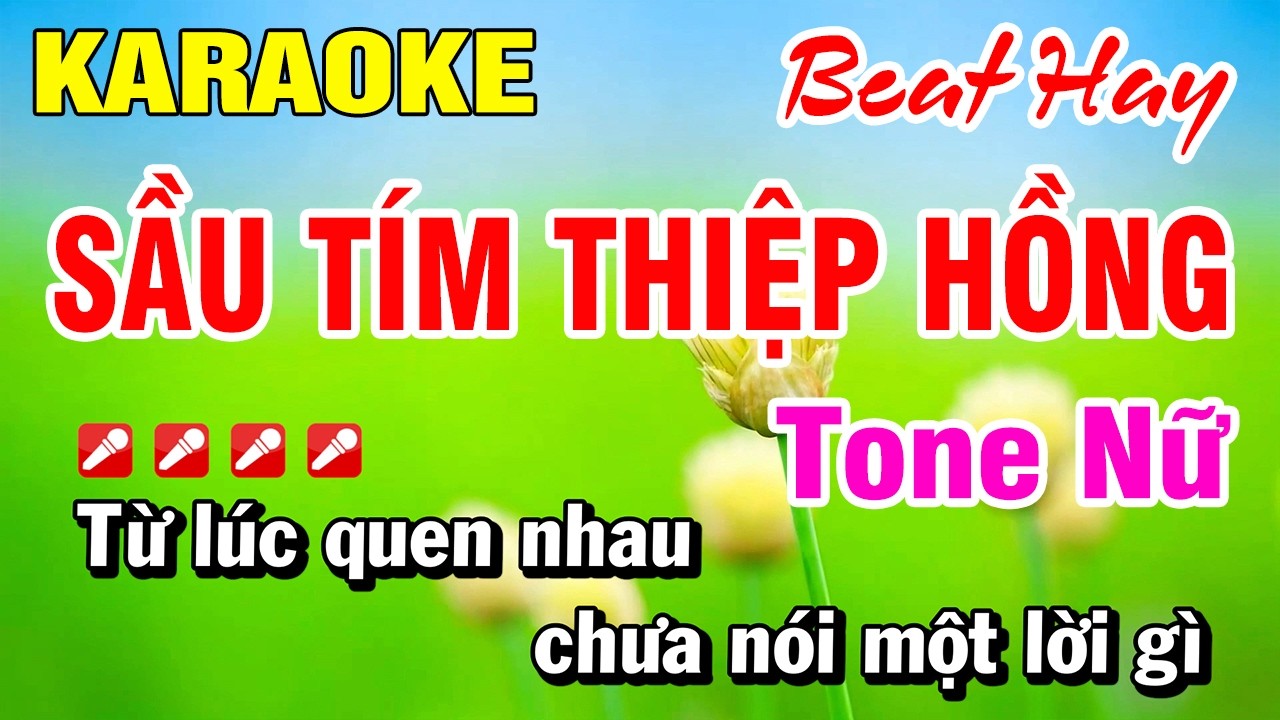 Karaoke Nhạc Sống Tone Nữ Sầu Tím Thiệp Hồng (Beat Hay) Hoài Phong Organ
