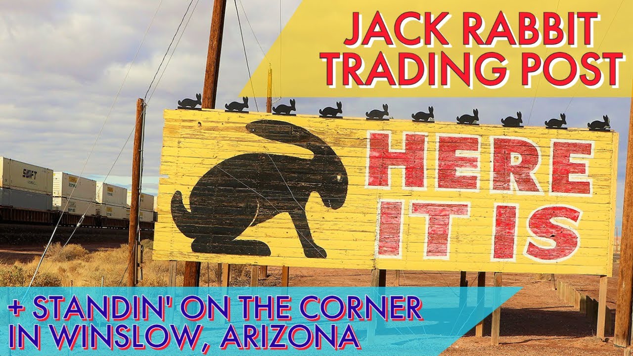 Jack Rabbit Trading Post on Route 66 + Standin' on the Corner Park in Winslow, Arizona