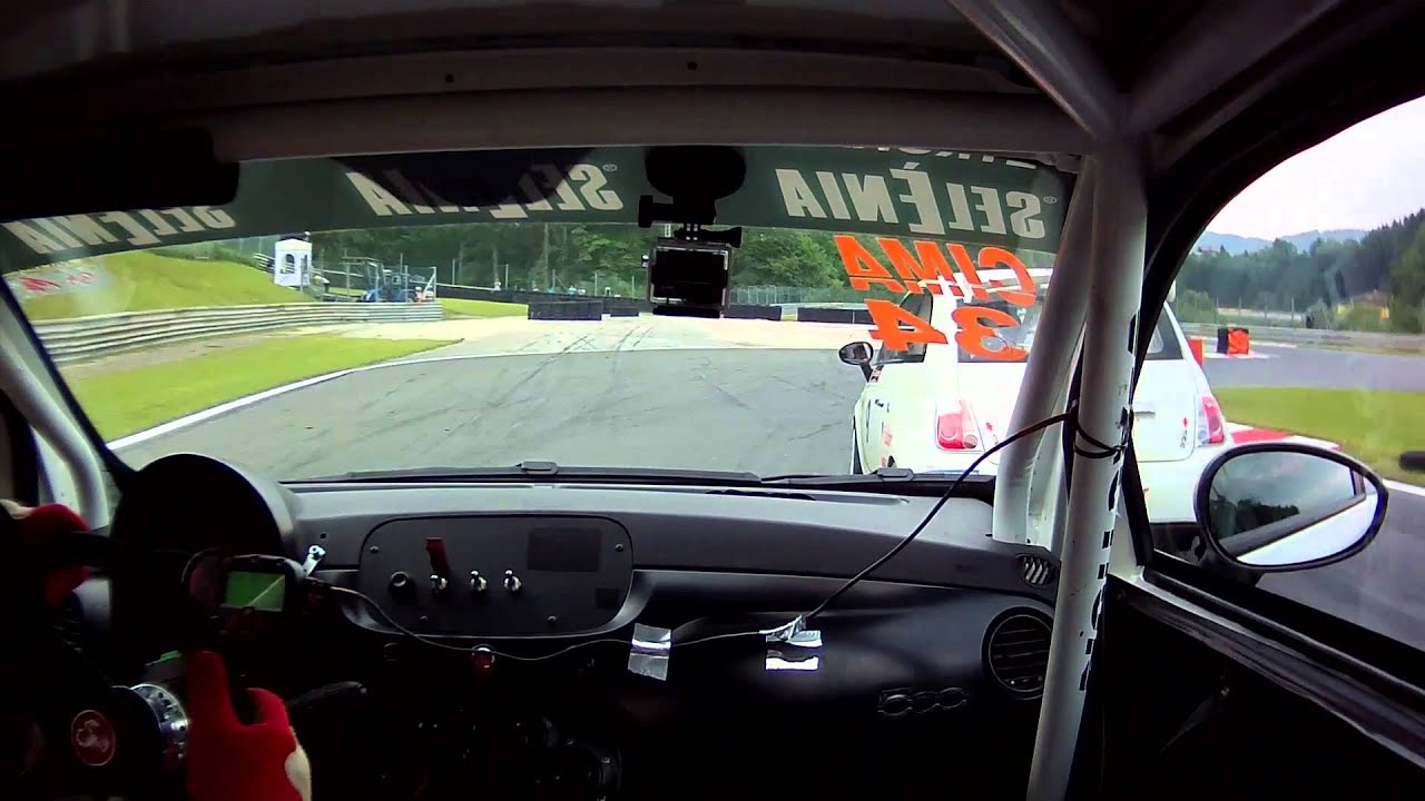 Abarth 695 Assetto Corse Racing on Salzburgring   part 1