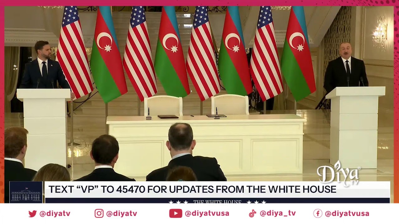 VP Vance, Azerbaijan President Aliyev sign U.S.–Azerbaijan strategic partnership charter in Baku
