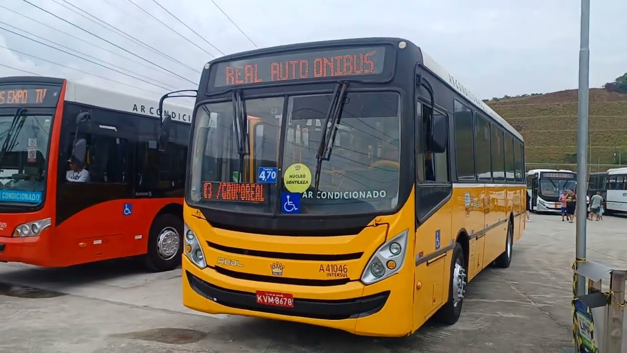 Real auto ônibus - Mascarello GranVia Midi 2011 A41046 na RioBus Expo em Duque de Caxias - RJ