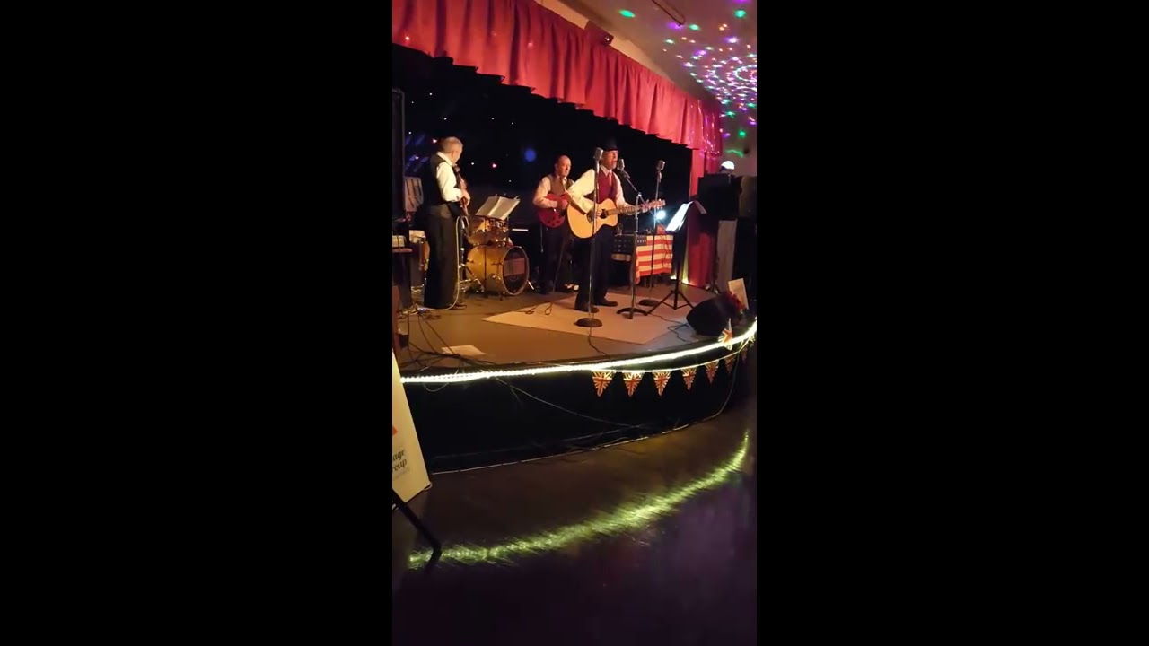 Rhythm Exchange Band, York. Dancers perform the Jive Barn-dance