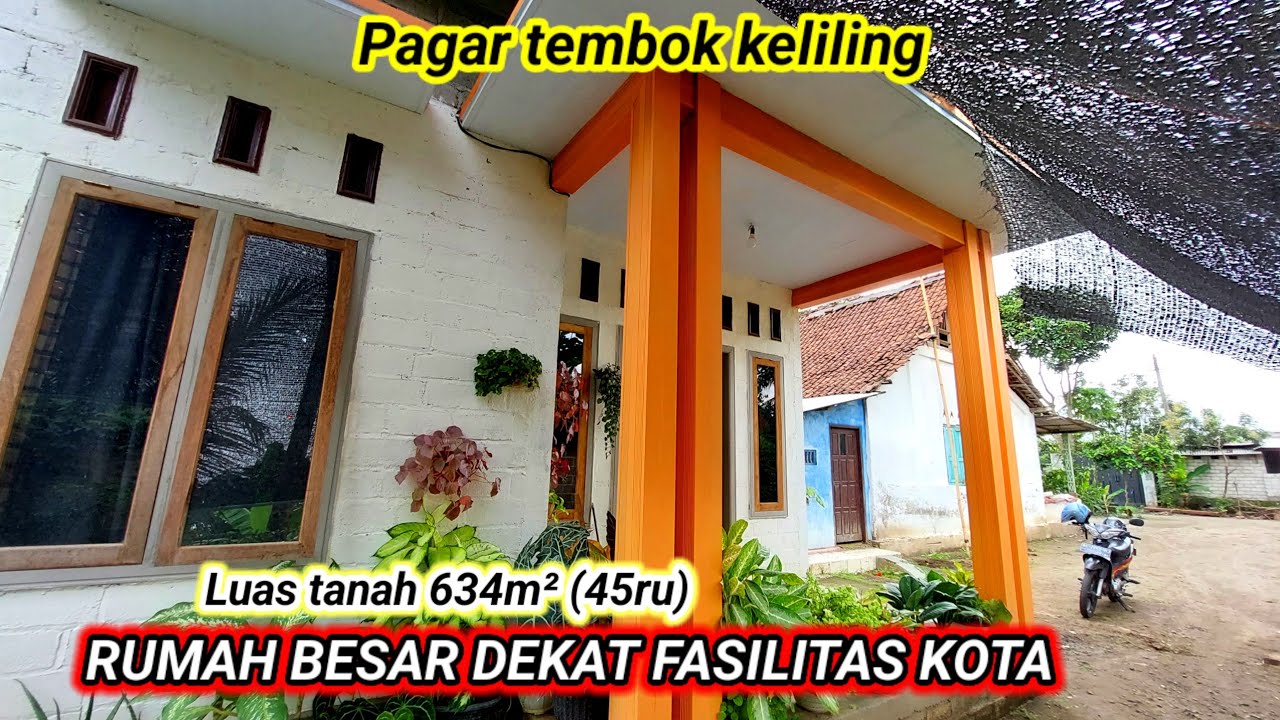 Rumah besar tanah luas dekat kota