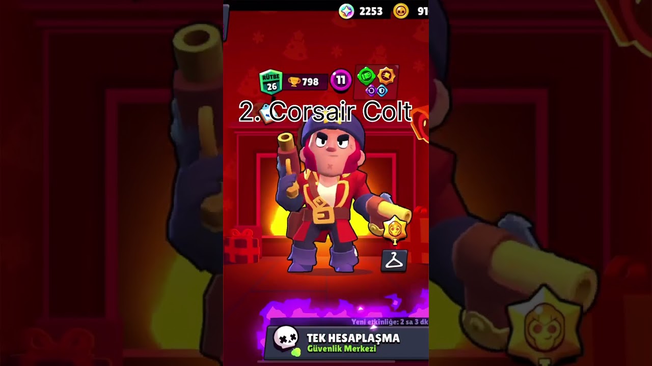 The Top 5 Colt Skins in Brawlstars (in my opinion) 🔥do you agree with me? #viral #brawlstars #game