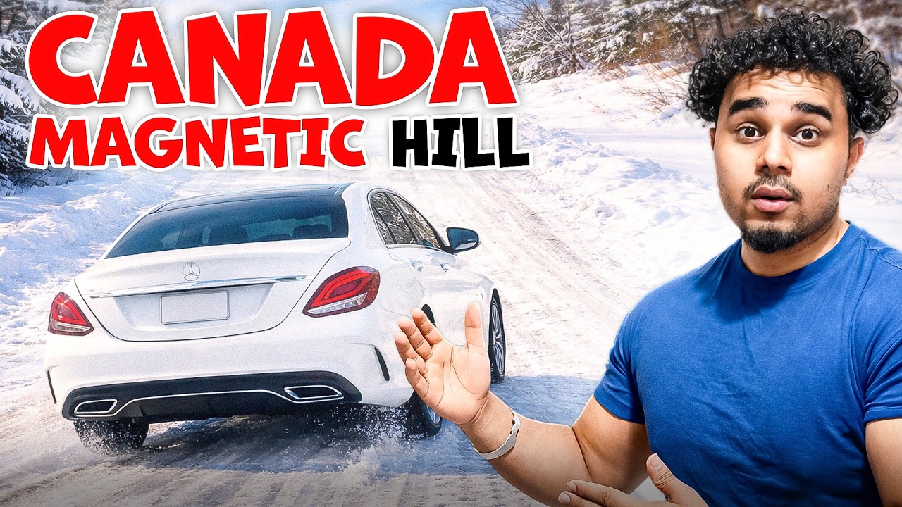 Car Moves on Its Own 😱 | Magnetic Hill Brampton + Mustang Stuck in Snow ❄️ 