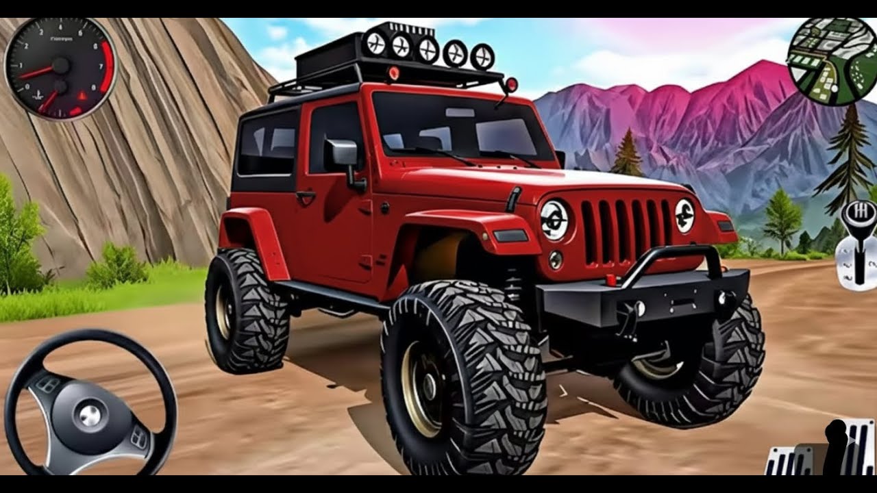 4×4 Offroad Jeep Driving Simulator 3D game | Offroad Jeep Driving experience (Android Gameplay)
