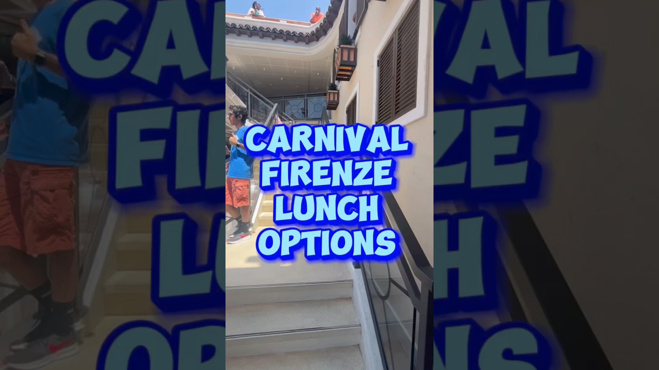 Our favorite secret lunch#Spots on Carnival Firenze Cruise Ship!Watch to the end for the top pick