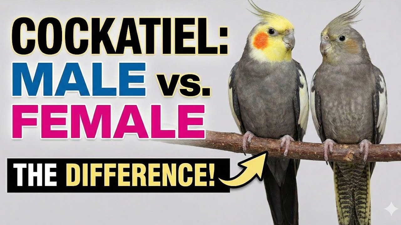 Cocktail Bird Male & Female Difference 🦜||  Male Female Identify Cocktail Bird || 