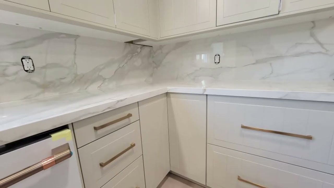 Dekton Licid Kitchen Countertop Process #dektonlucid #kitchen