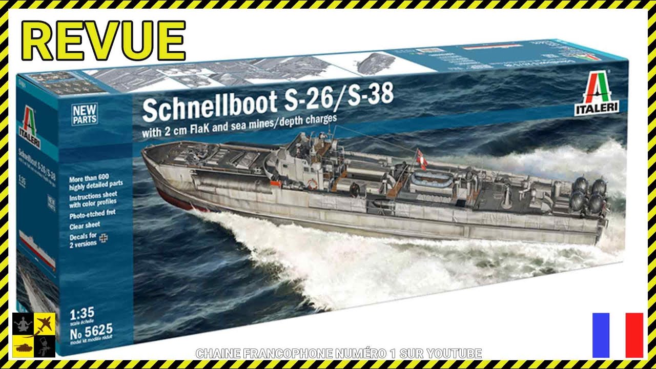 ▶️ Revue: Schnellboot Italeri au 1/35 !!