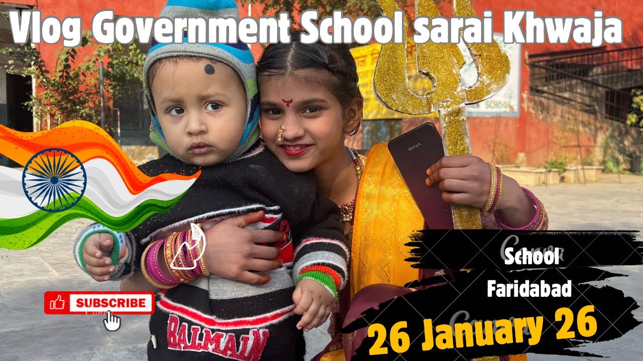 Republic Day Celebration 🇮🇳 | Govt. Sr. Sec. School Sarai Khawaja Faridabad #viralvlog #faridabad 
