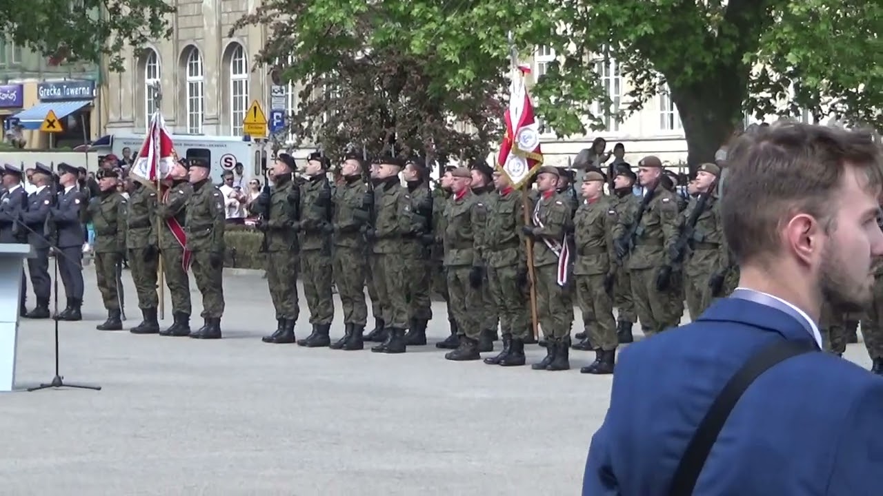 Wejście pododdziałów na Plac Wolności - 3 Maj 2024