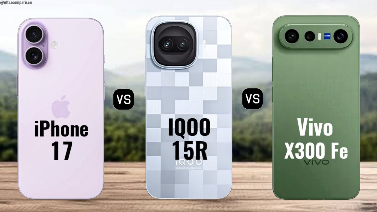 iPhone 17 против IQOO 15R против Vivo X300 Fe || Полное сравнение