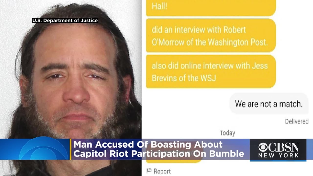 Robert Chapman Charged With Participating In Capitol Riot After Allegedly Boasting About It On Bumbl