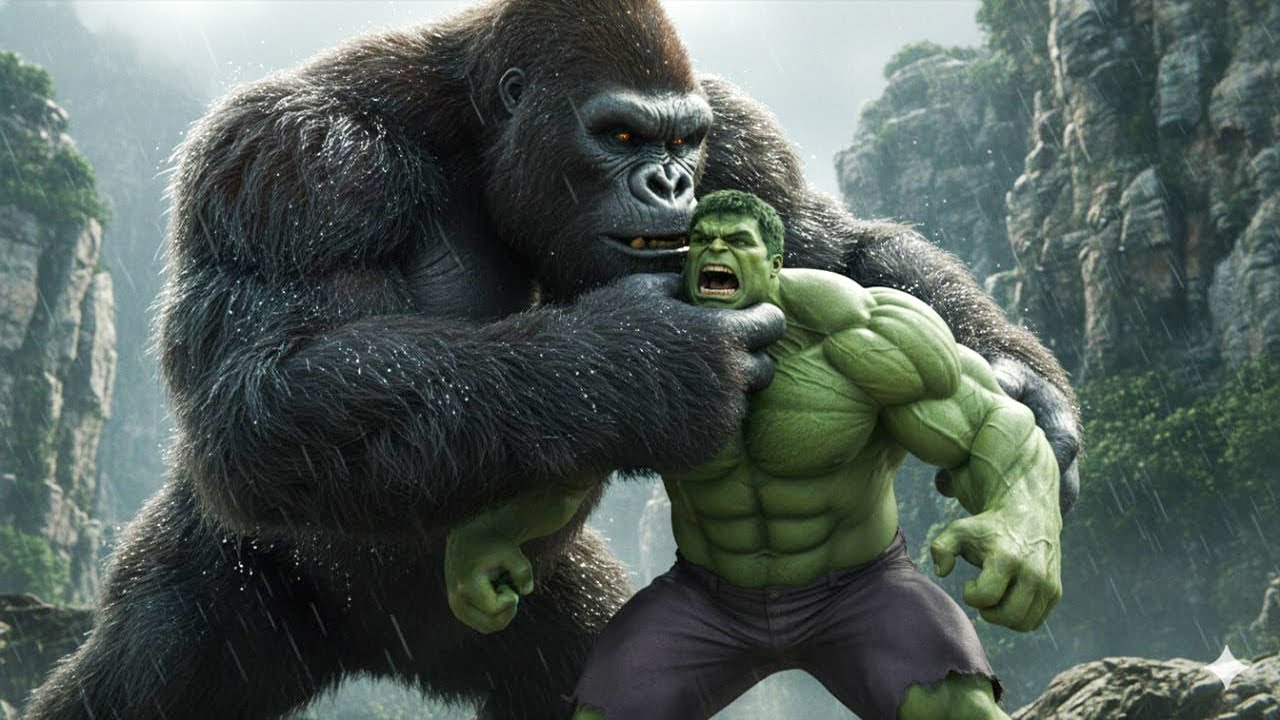 Hulk vs King Kong | Ultimate Titan Clash on Skull Island