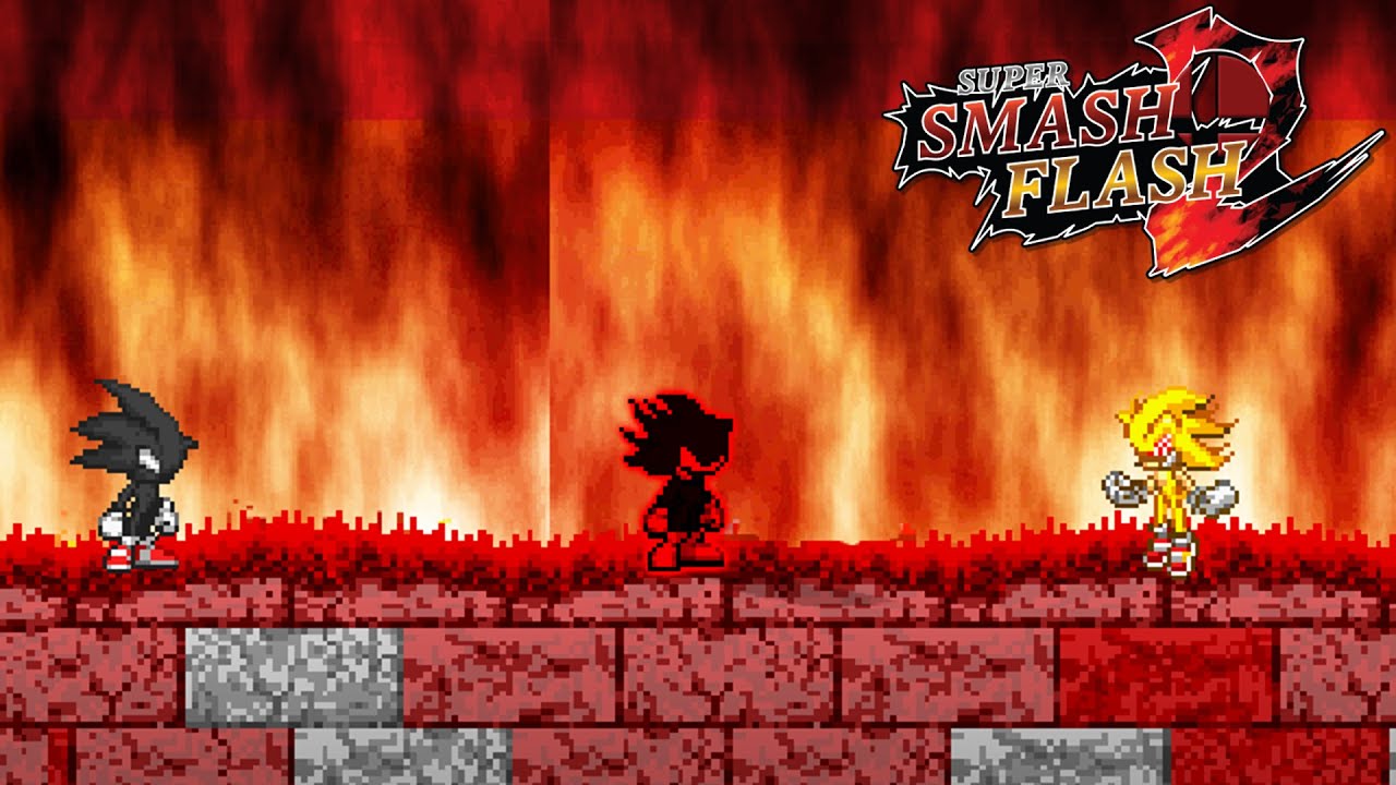 SSF2 Mods: Serious Sonic vs Dark Sonic and Fleetway Sonic
