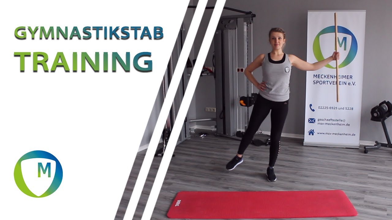 Training mit dem Gymnastikstab I Fitness Workout für zuhause - Meckenheimer Sportverein e.V