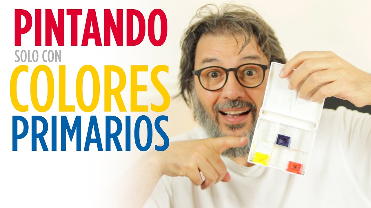 PINTANDO CON COLORES PRIMARIOS | ACUARELA + TUTORIAL COMPLETO A TIEMPO REAL | Juan Linares