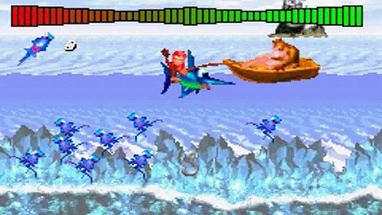Donkey Kong Country [GBA] SR - Funky's Fishing 4 [101%]