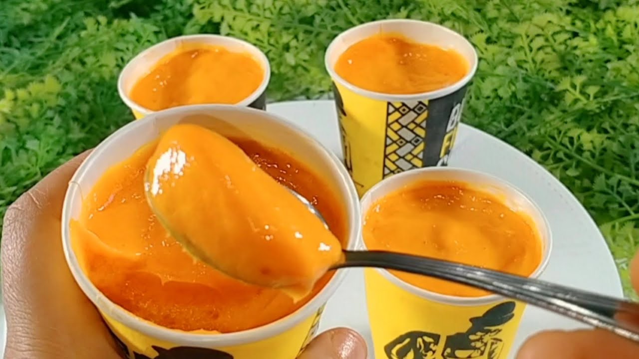 ايس كريم بالمانجة الطبيعية 🔥في الخلاط احلي ايس كريم هتاكلية في حياتك🥭