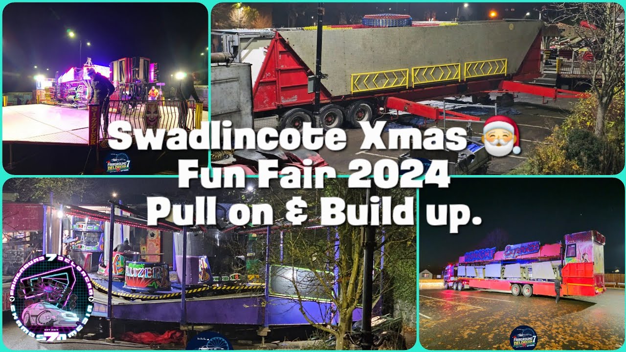 Swadlincote Xmas FunFair 24 Build up.